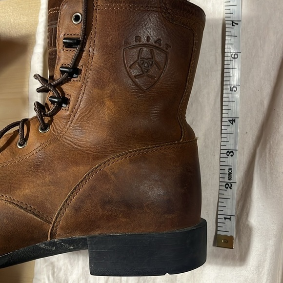 [8.5B]Ariat Brown WMN ATS  Lace Up Combat Boots - Picture 8 of 9